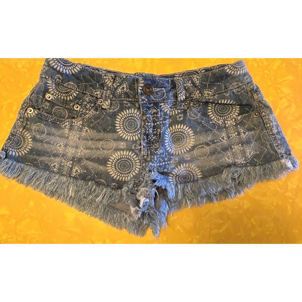 Ocean Drive Clothing Co. Floral Demin Cut Off Shorts Size 0 Womens